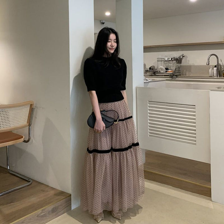 フレア シアーロングスカートボトムス ボトムス — Reina Tokyo