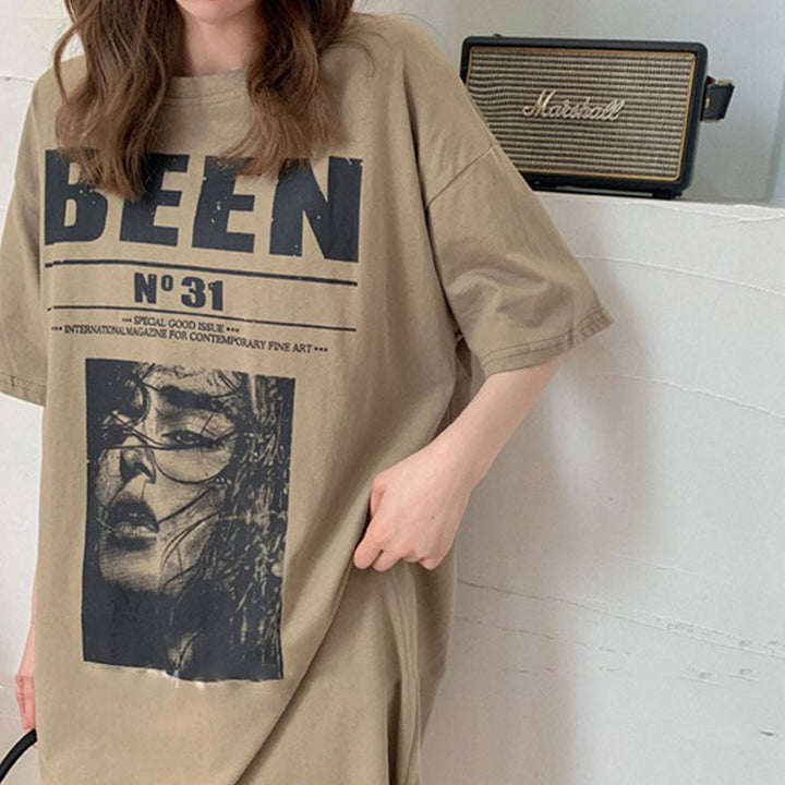 グラフィック ドロップショルダー ワンピース — Reina Tokyo