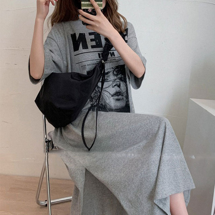グラフィック ドロップショルダー ワンピース — Reina Tokyo