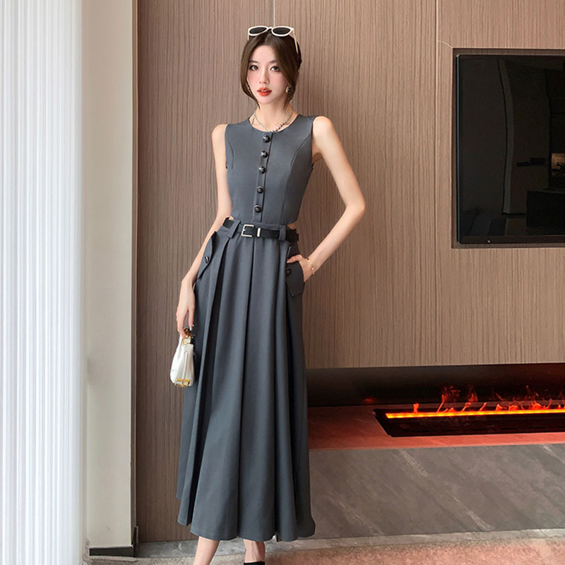 ノースリーブワンピース ベルト付き ワンピース — Reina Tokyo