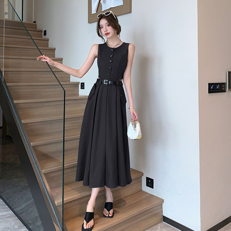 ノースリーブワンピース ベルト付き ワンピース — Reina Tokyo