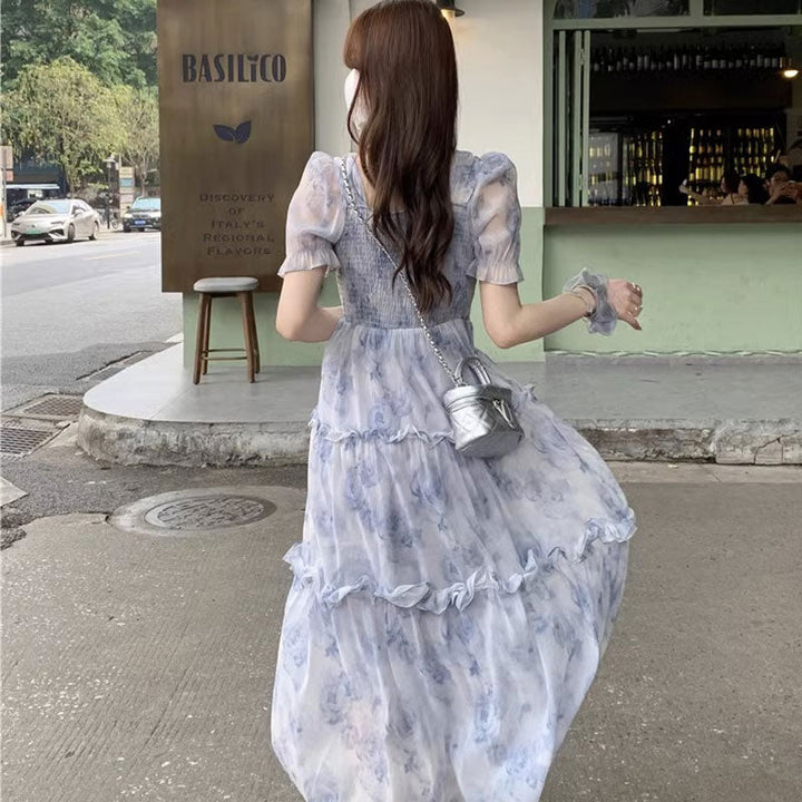 花柄 ワンピース体型カバー ワンピース — Reina Tokyo