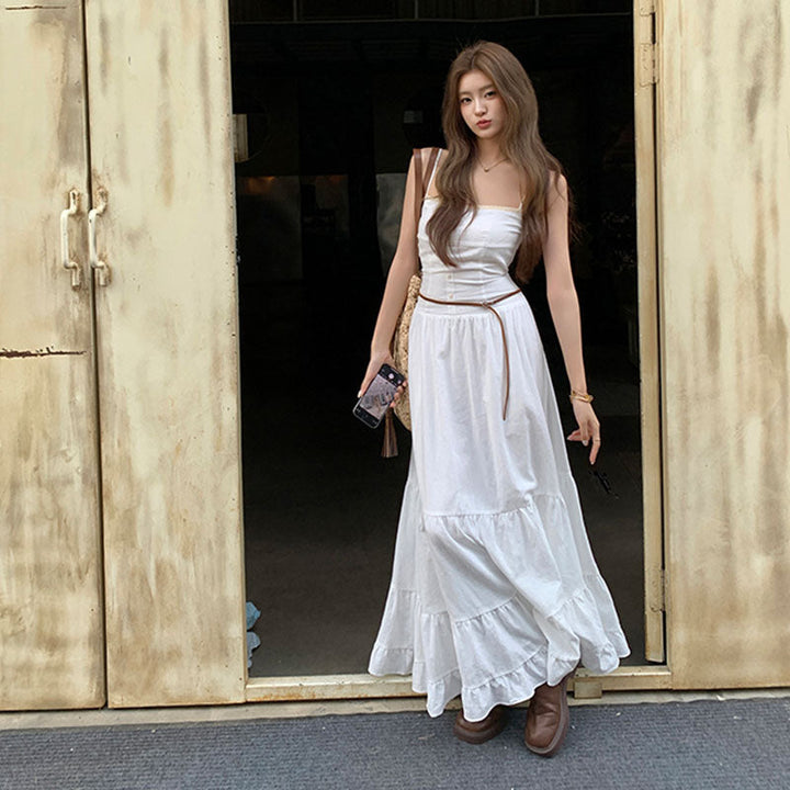 キャミワンピース ティアードデザイン ワンピース — Reina Tokyo