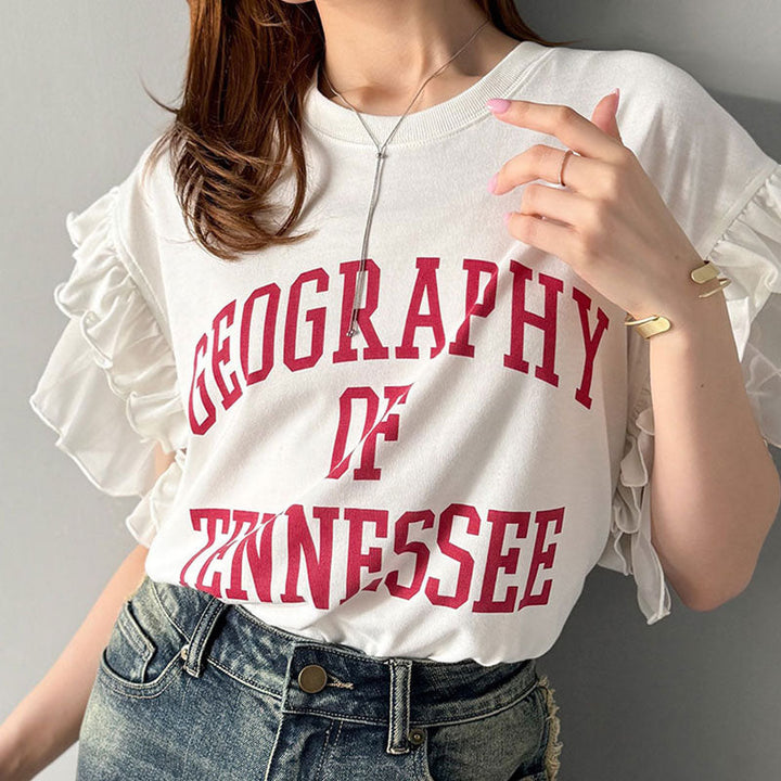 T シャツプリント トップス — Reina Tokyo