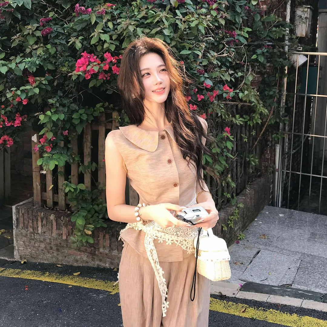 × ワイドパンツ セットアップ — Reina Tokyo