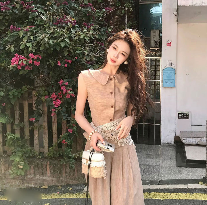 × ワイドパンツ セットアップ — Reina Tokyo