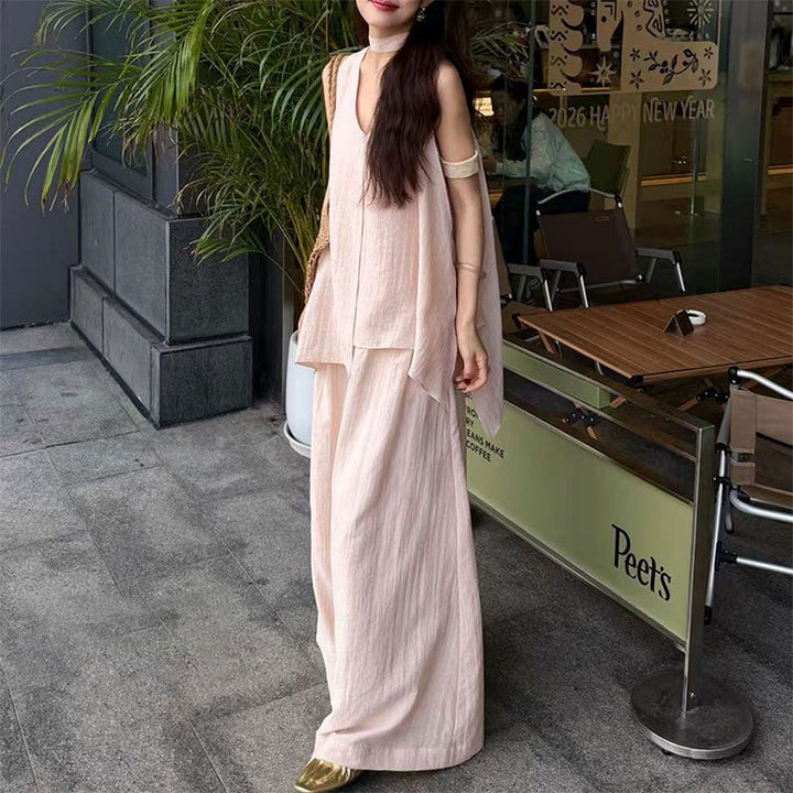 ネクタイノースリーブトップス × セットアップ — Reina Tokyo