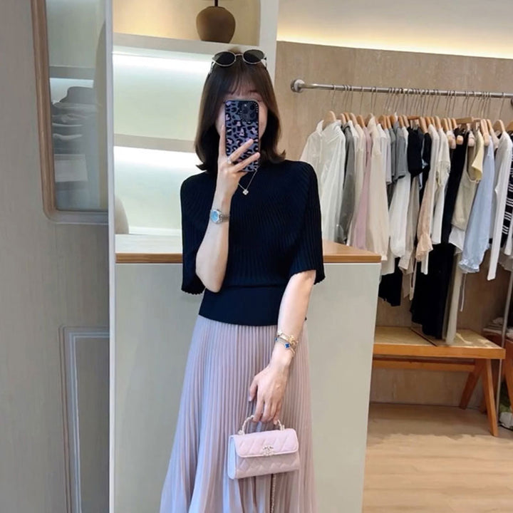 半袖 ハイネック トップス — Reina Tokyo