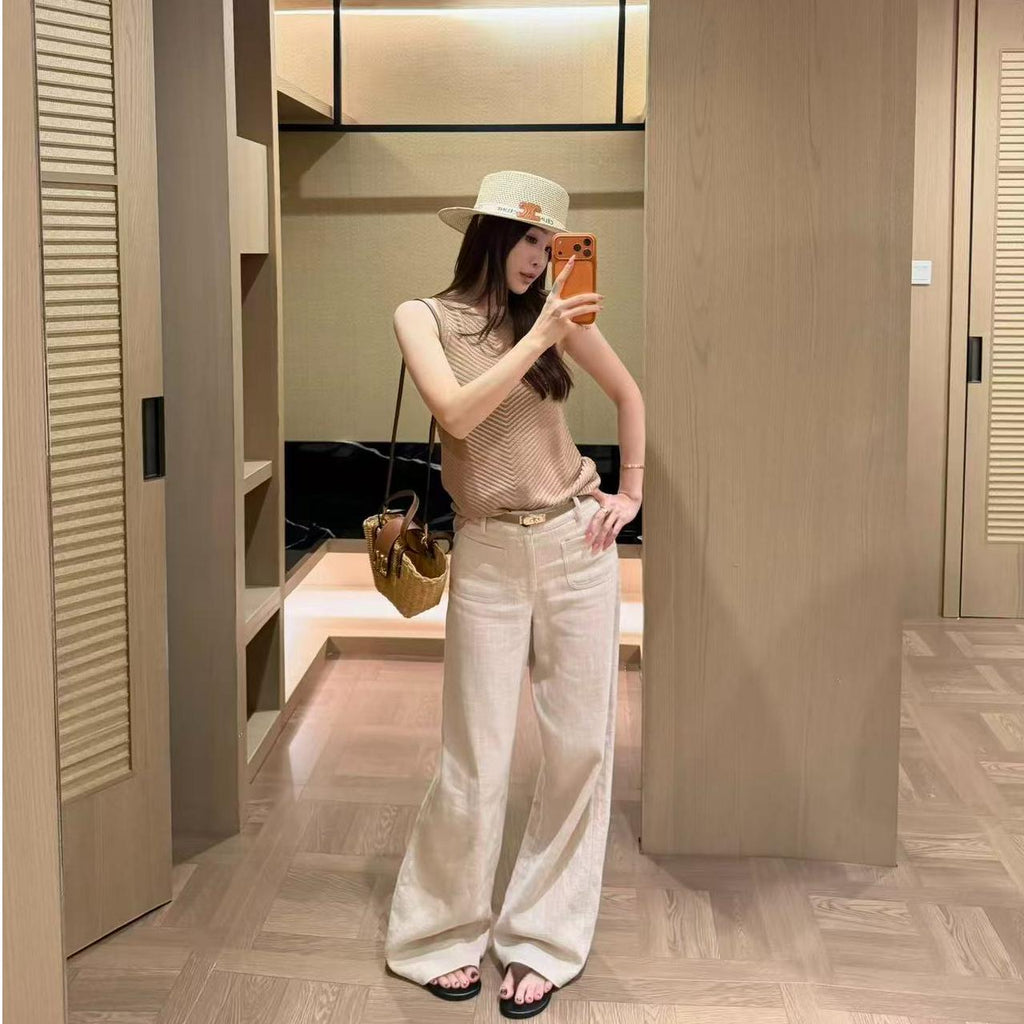ノースリーブ クルーネック トップス — Reina Tokyo