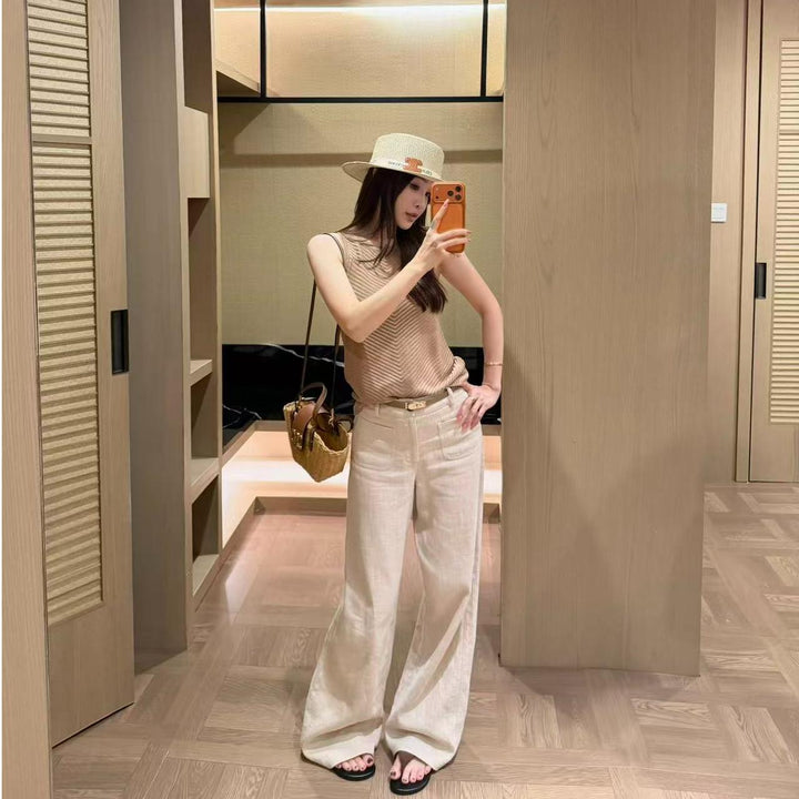 ノースリーブ クルーネック トップス — Reina Tokyo