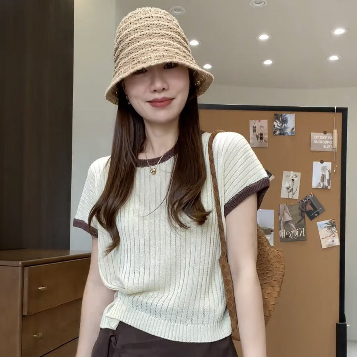 半袖 クルーネック トップス — Reina Tokyo