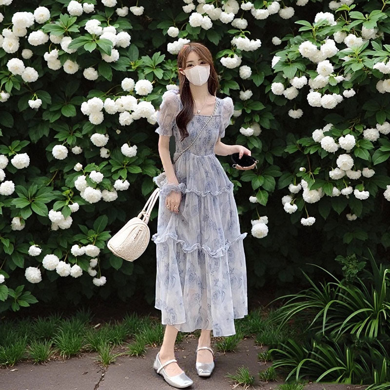 花柄 ワンピース体型カバー ワンピース — Reina Tokyo