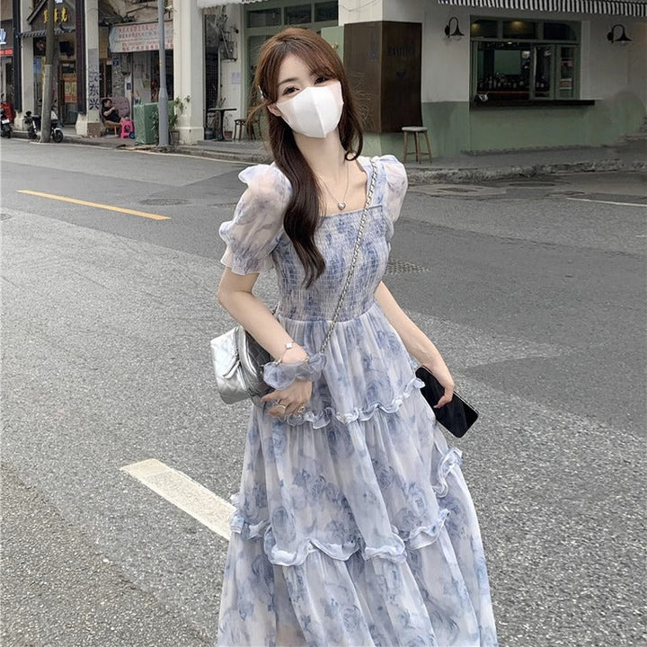 花柄 ワンピース体型カバー ワンピース — Reina Tokyo