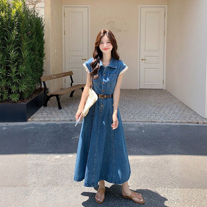 ノースリーブ マキシ丈 ワンピース — Reina Tokyo