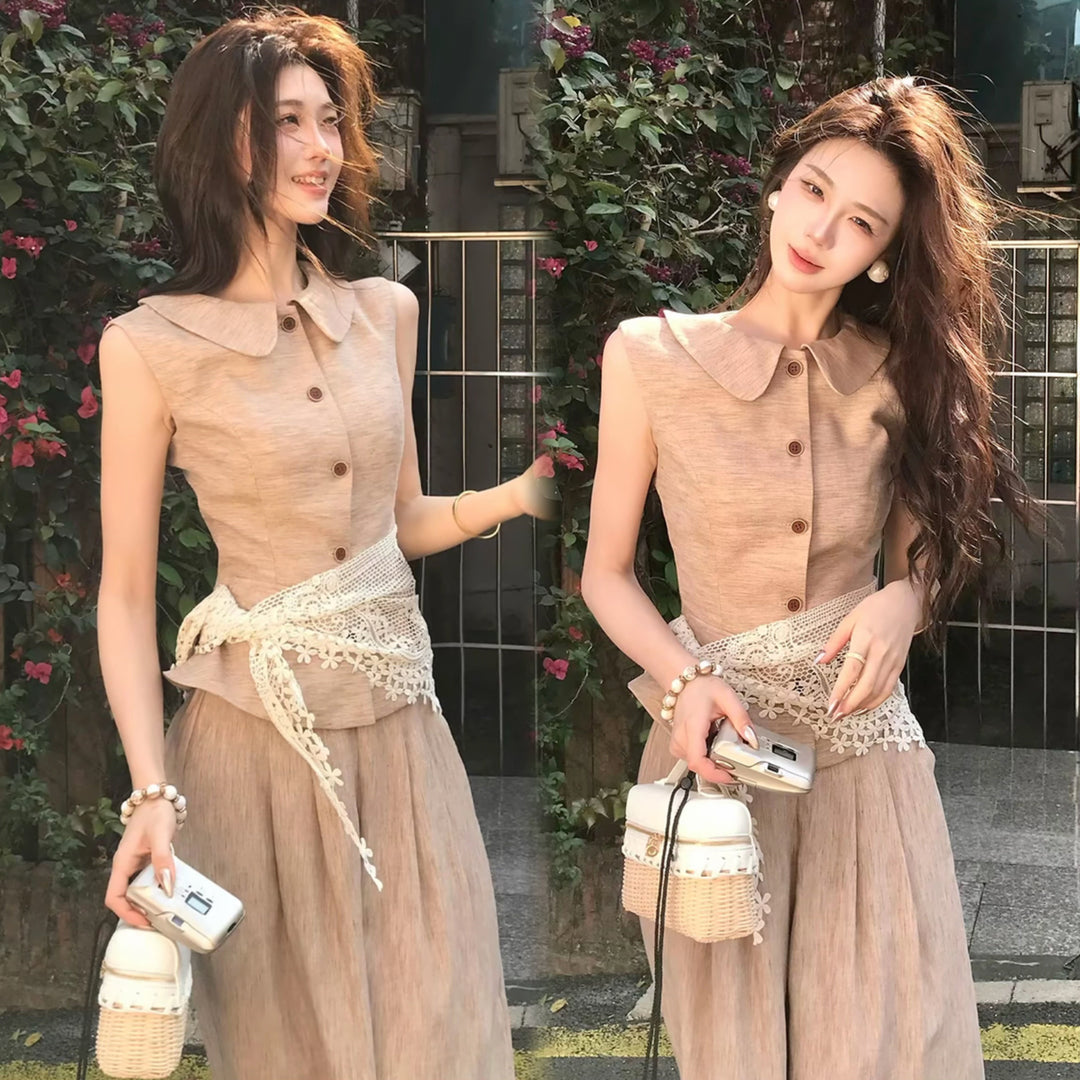× ワイドパンツ セットアップ — Reina Tokyo