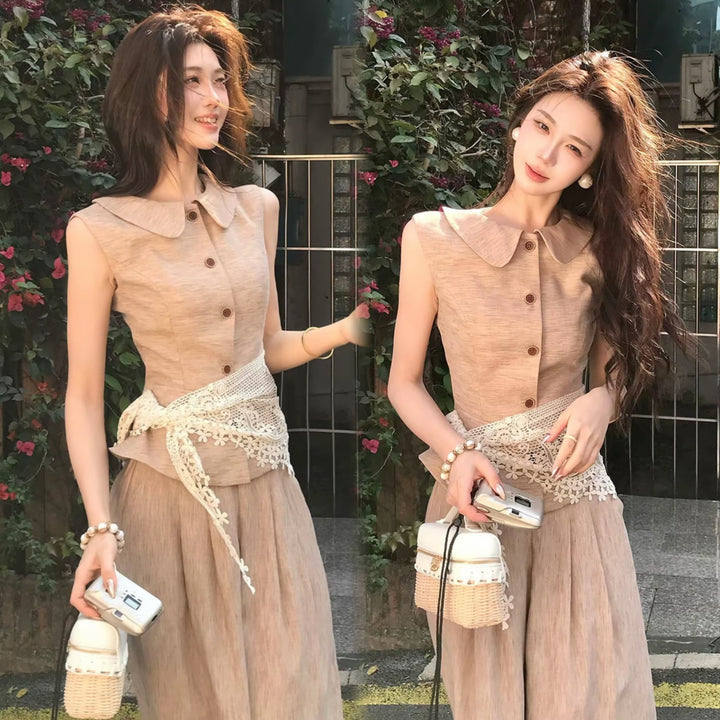 × ワイドパンツ セットアップ — Reina Tokyo