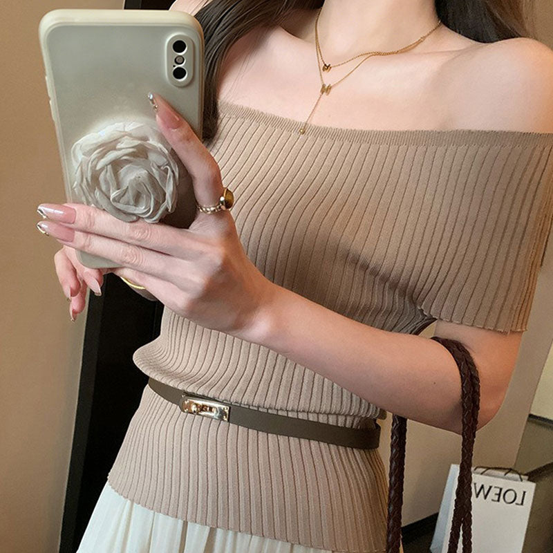 オフショルダー ロングスカート セットアップ — Reina Tokyo