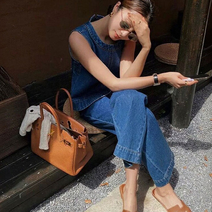 ノースリーブベスト + セットアップ — Reina Tokyo