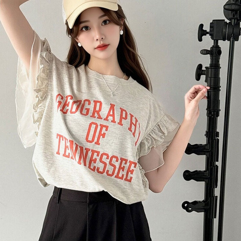 T シャツプリント トップス — Reina Tokyo