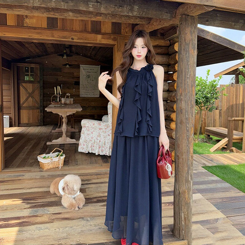 大人可愛い ハルターネック セットアップ — Reina Tokyo