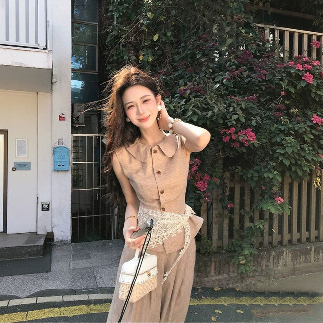 × ワイドパンツ セットアップ — Reina Tokyo
