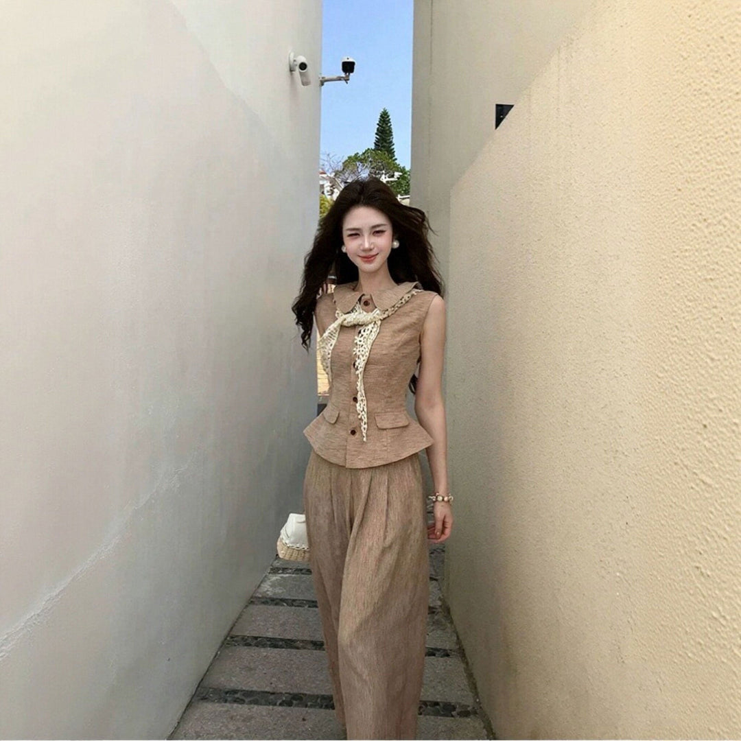 × ワイドパンツ セットアップ — Reina Tokyo
