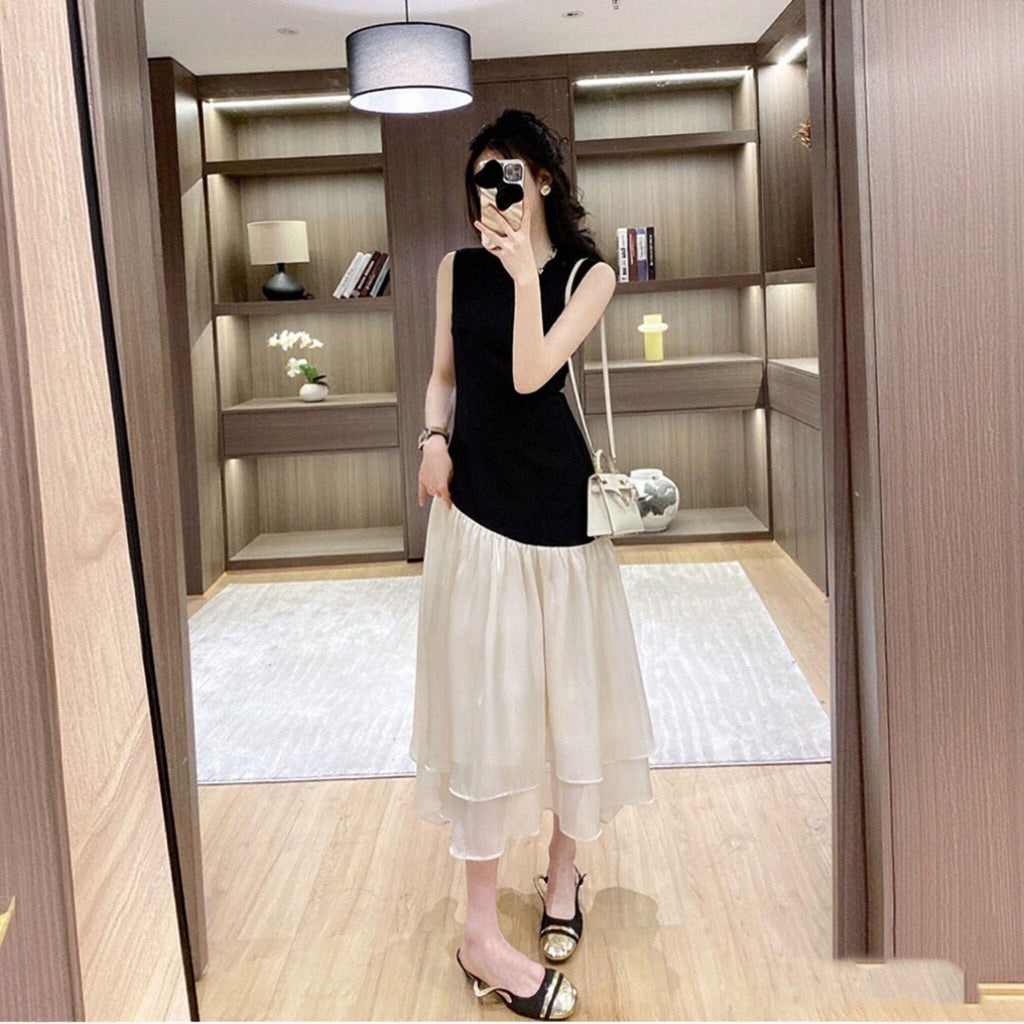 ノースリーブ ロングデートワンピース ワンピース — Reina Tokyo