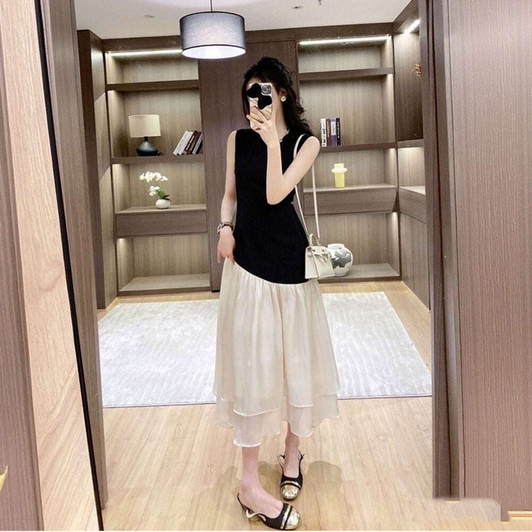 ノースリーブ ロングデートワンピース ワンピース — Reina Tokyo