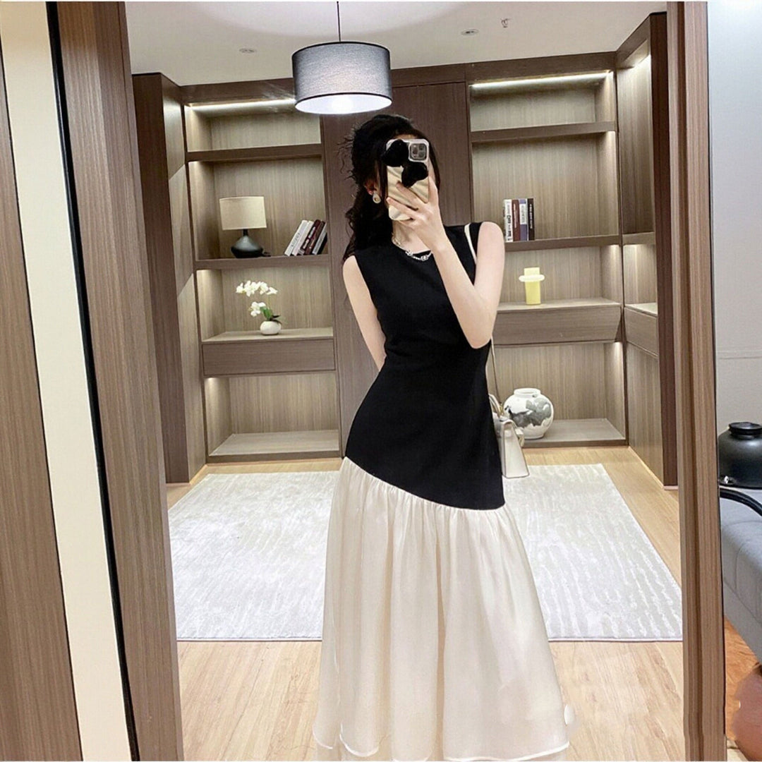 ノースリーブ ロングデートワンピース ワンピース — Reina Tokyo