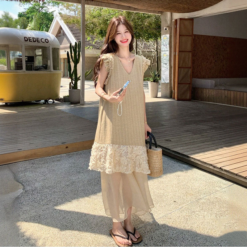 マキシ丈 リゾート風 ワンピース — Reina Tokyo