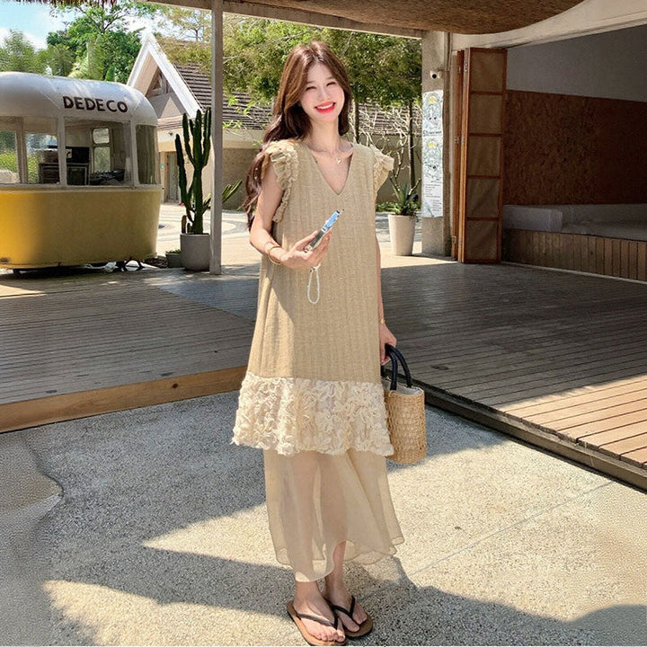 マキシ丈 リゾート風 ワンピース — Reina Tokyo