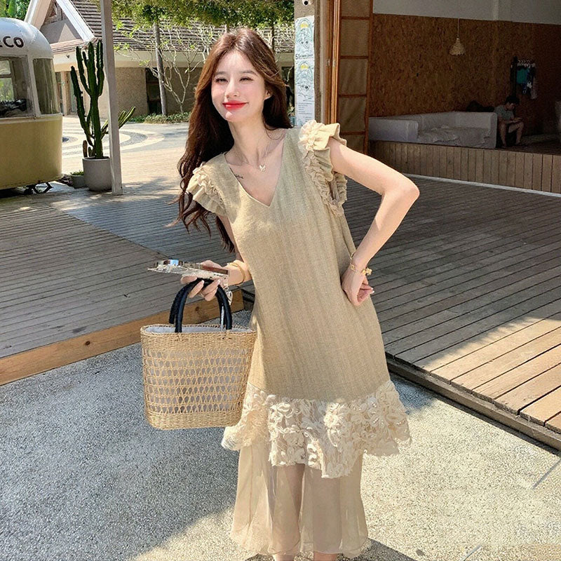 マキシ丈 リゾート風 ワンピース — Reina Tokyo