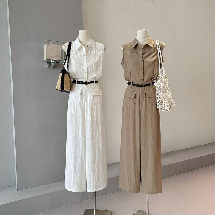ノースリーブシャツ + セットアップ — Reina Tokyo