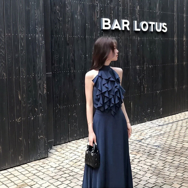 ホルターネック フリルトップス セットアップ — Reina Tokyo
