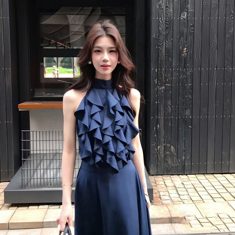 ホルターネック フリルトップス セットアップ — Reina Tokyo