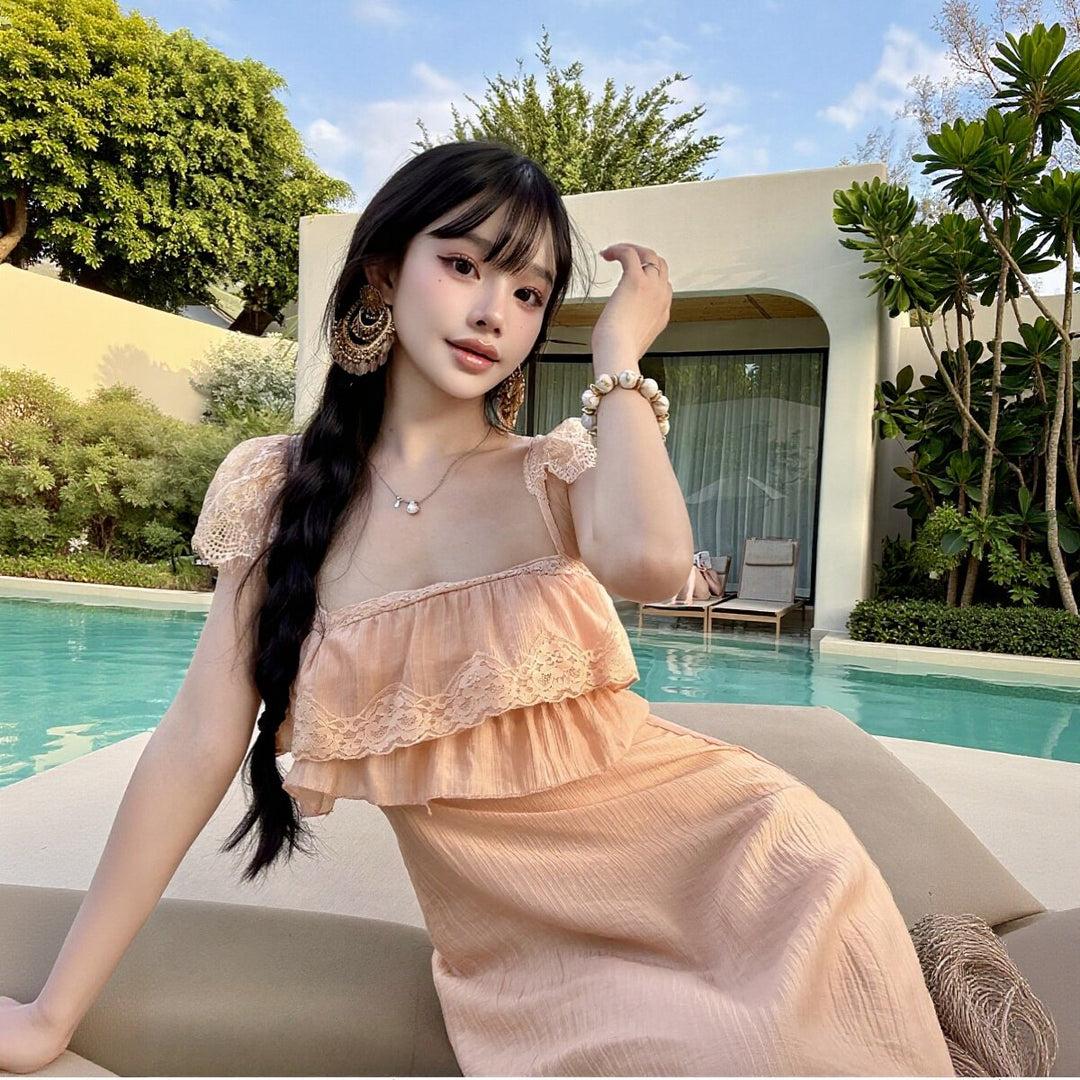 キャミソールワンピース フリル ワンピース — Reina Tokyo