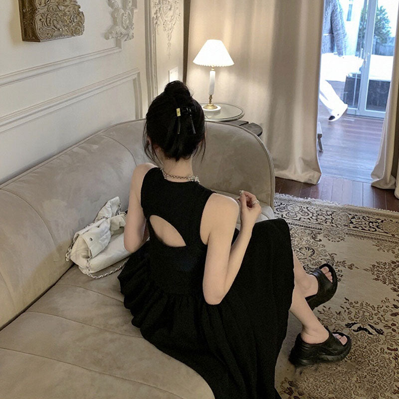 ノースリーブ バックオープン ワンピース — Reina Tokyo