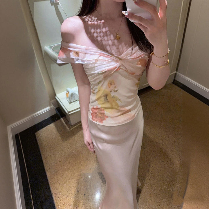 オフショルダー ブラウストップス トップス — Reina Tokyo