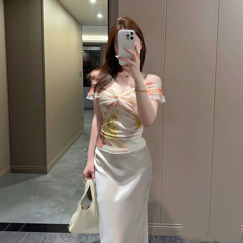 オフショルダー ブラウストップス トップス — Reina Tokyo