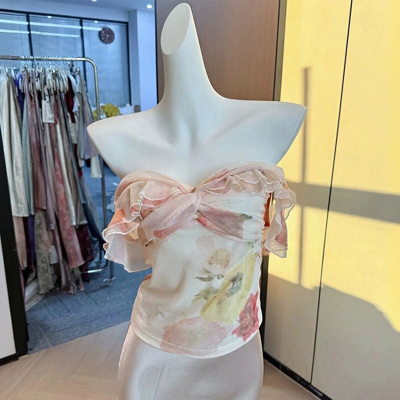 オフショルダー ブラウストップス トップス — Reina Tokyo
