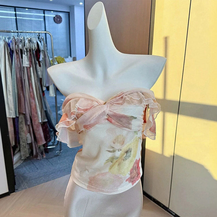 オフショルダー ブラウストップス トップス — Reina Tokyo