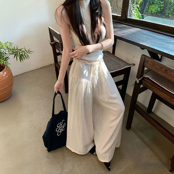 ゆったり ウエストリボン ボトムス — Reina Tokyo