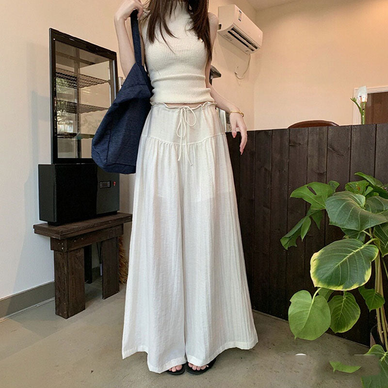 ゆったり ウエストリボン ボトムス — Reina Tokyo
