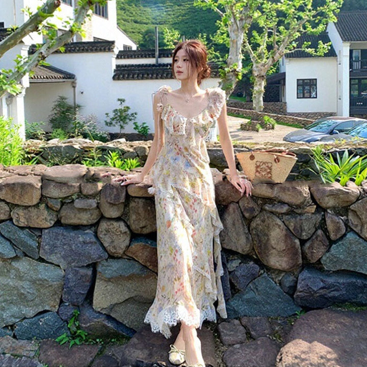 キャミソールワンピース 花柄 ワンピース — Reina Tokyo