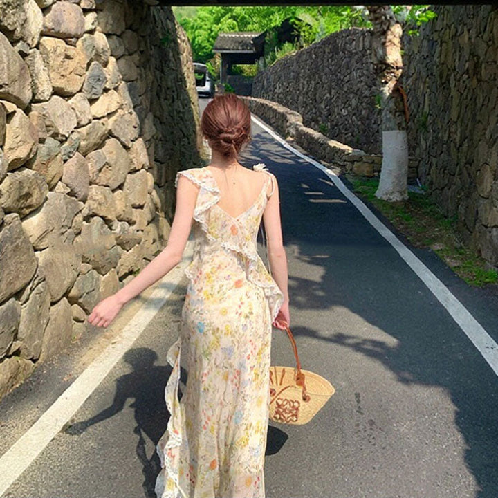 キャミソールワンピース 花柄 ワンピース — Reina Tokyo