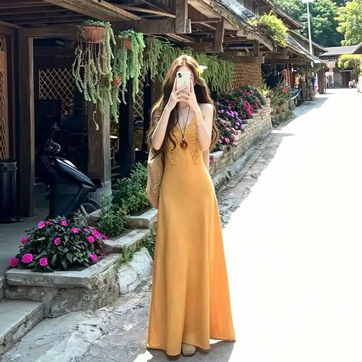 リゾートロングドレス バケーションワンピ ワンピース — Reina Tokyo