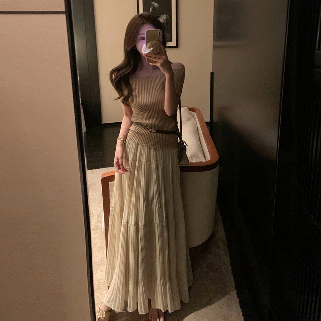 オフショルダー ロングスカート セットアップ — Reina Tokyo