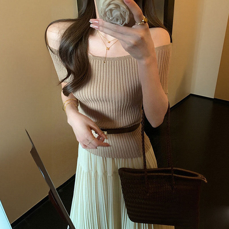 オフショルダー ロングスカート セットアップ — Reina Tokyo