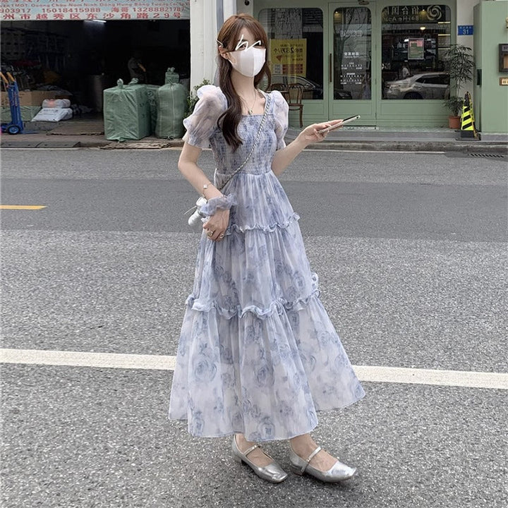 花柄 ワンピース体型カバー ワンピース — Reina Tokyo