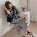 グラフィック ドロップショルダー ワンピース — Reina Tokyo